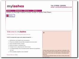 http://www.mylashes.co.uk website