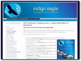 http://www.indigoeagle.com/index.php?page=nlppractitionertrainingcourseslondonhertfordshirem website