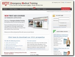 https://www.emergencymedicaltraining.com website