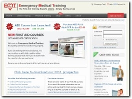 https://www.emergencymedicaltraining.com website