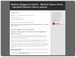http://www.medicalnegligenceclaims.org.uk/ website