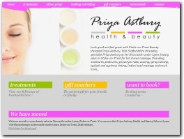 http://www.priyaastburybeauty.co.uk/ website