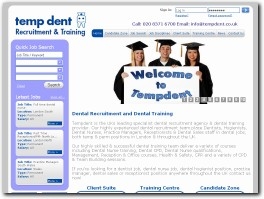 http://www.tempdent.co.uk website