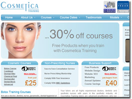 http://www.cosmeticatraining.co.uk website
