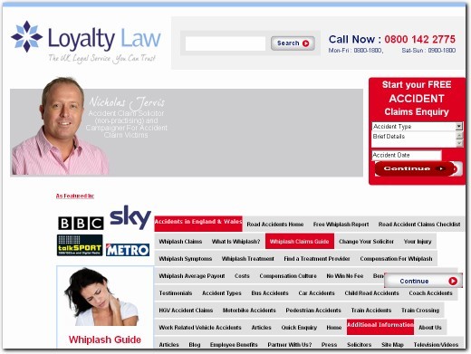 http://www.loyaltylaw.com/road-accidents-england-wales/whiplash-claims-guide.php website