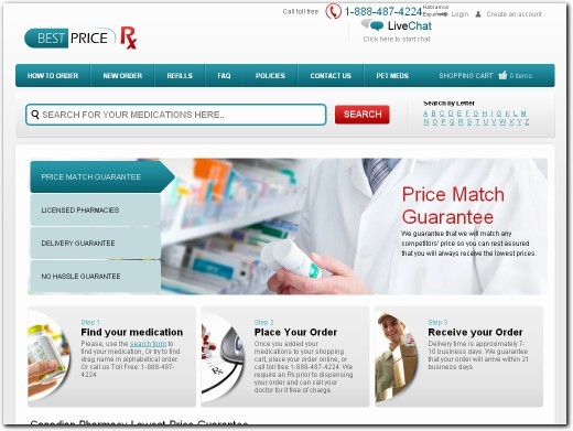 http://www.bestpricerx.com website