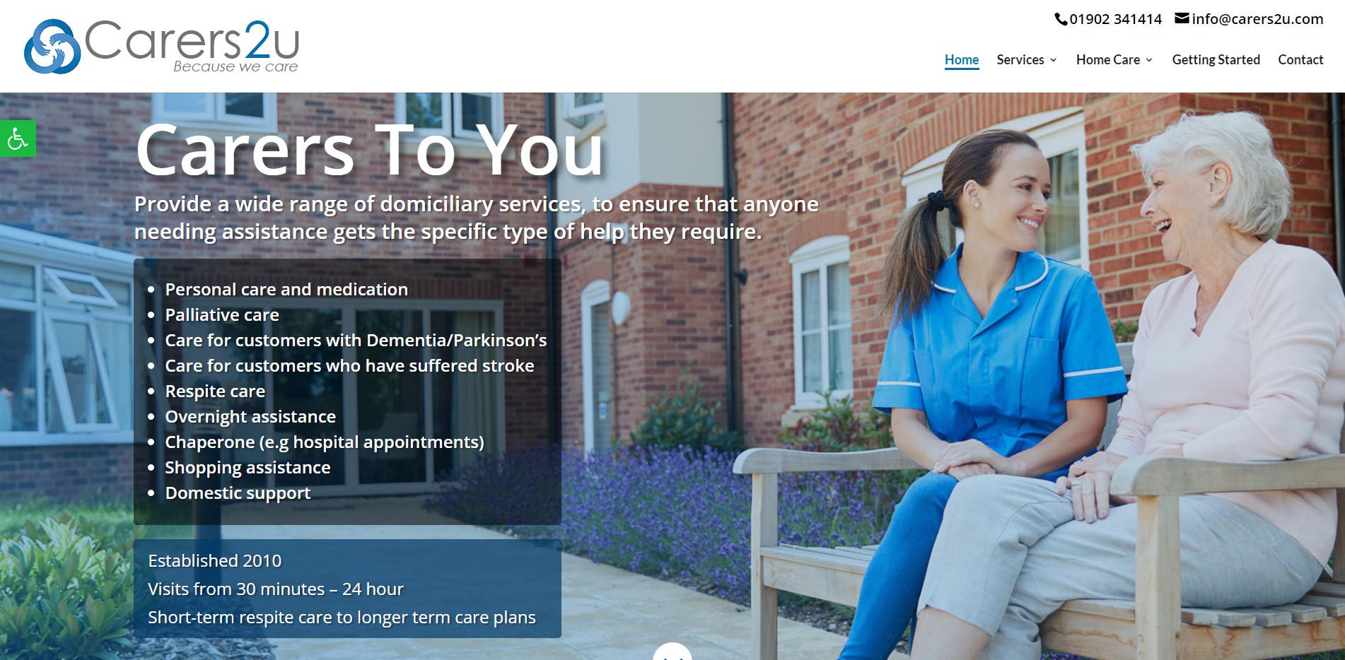 Carers to you website