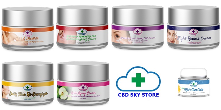 cbd sky skin care products