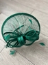 Emerald Curved Disc Fascinator