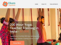 https://www.ekamyogashala.com/ website