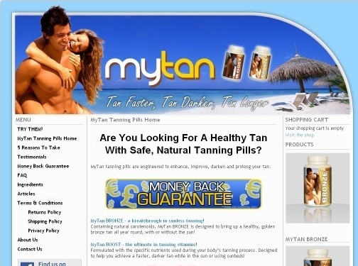 https://www.mytanningpills.com/ website