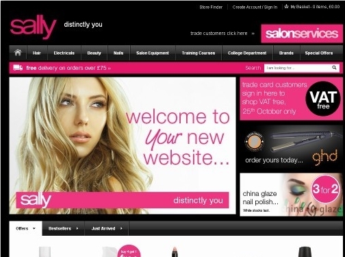 https://www.sallybeauty.co.uk/ website