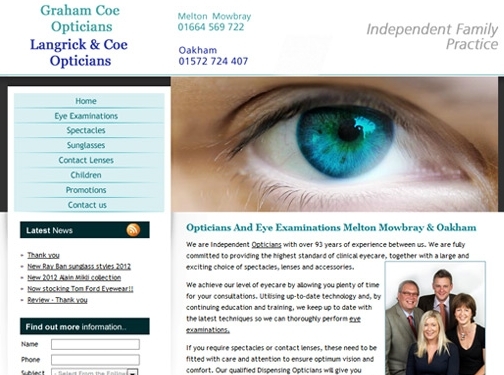 https://www.coeandcoeoptometry.com/ website