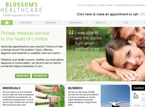 https://www.hcahealthcare.co.uk/facilities/blossoms-healthcare website