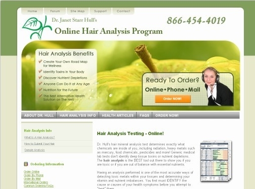 https://www.hairanalysisprogram.com/ website