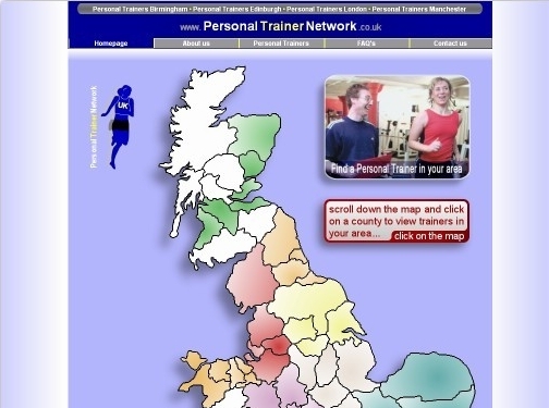 http://www.personaltrainernetwork.co.uk website