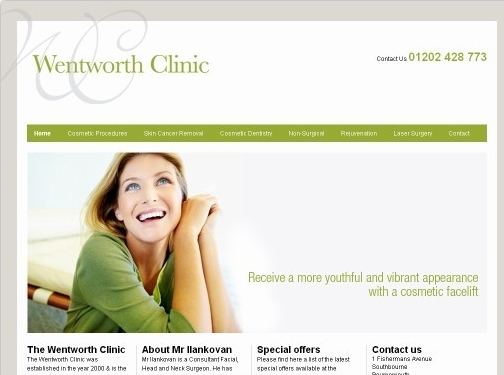 https://wentworthclinic.co.uk/ website