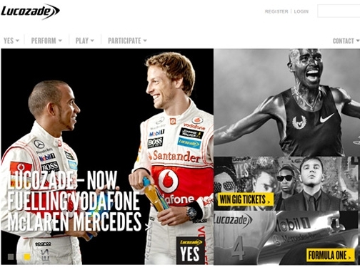 https://www.lucozade.com website